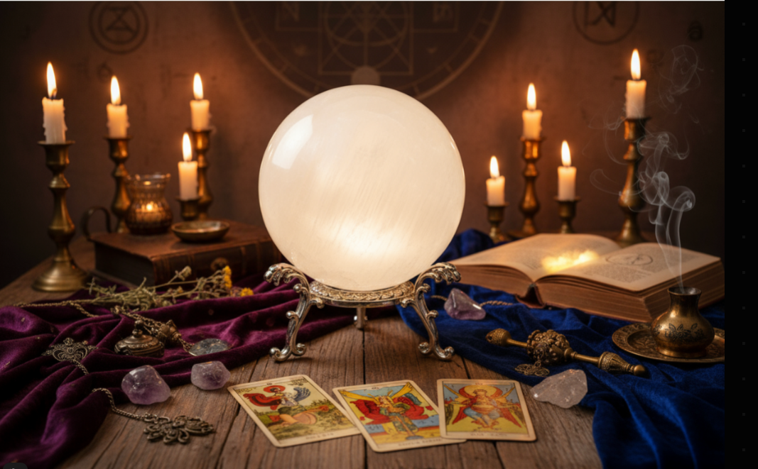 Esfera de Selenita Calidad Extra (14–15 cm) – Cristal para Limpieza Energética, Paz Interior y Conexión Espiritual