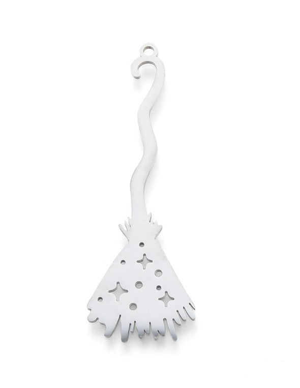 Colgante de Acero Bizantino de alta calidad - escoba de bruja