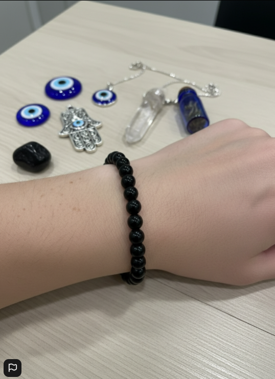 Pulsera de Turmalina Negra 6mm – Protección Energética y Equilibrio Espiritual