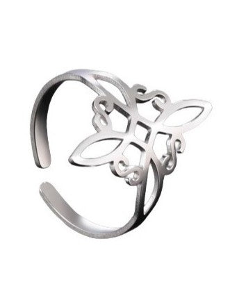 Anillo adaptable Nudo de Bruja Wiccan
