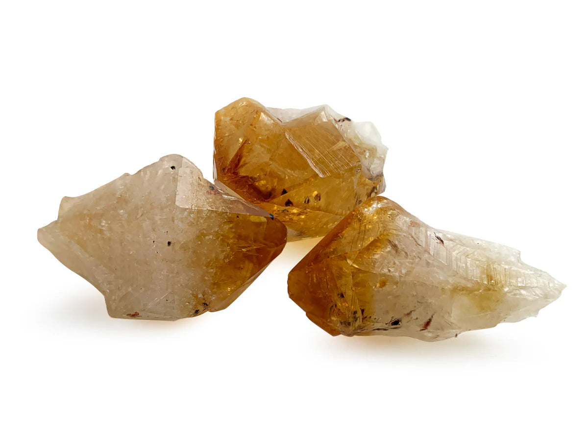 Puntas de Citrino Natural | Abundancia, Energía Solar y Claridad Mental