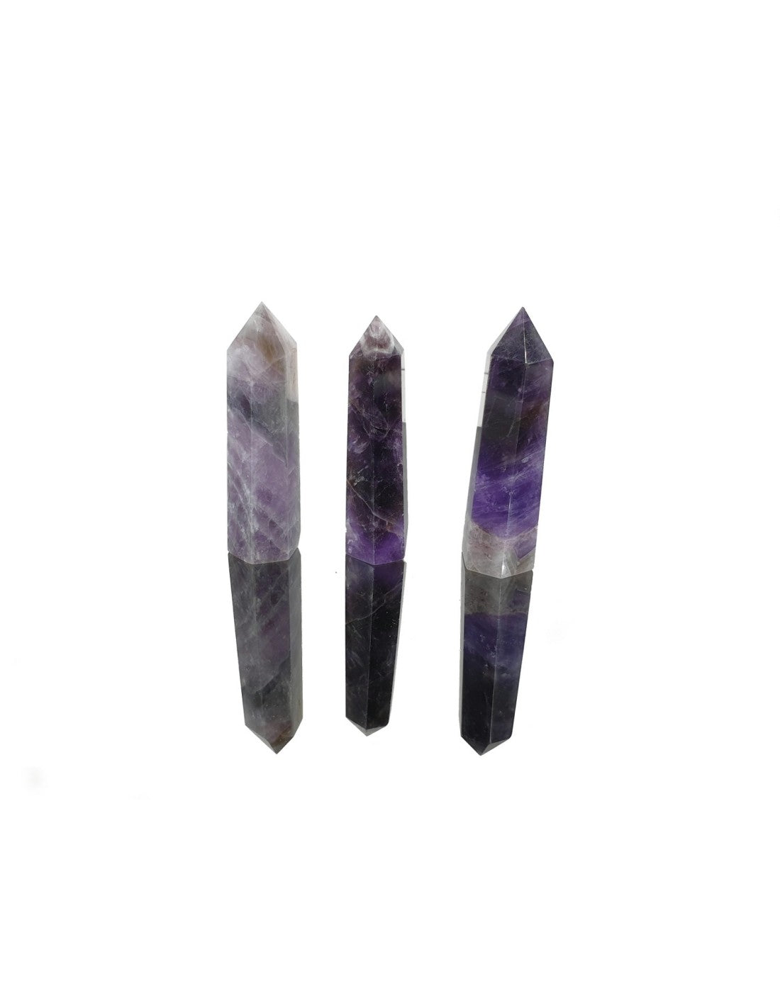 Generador de Amatista Bandeada 7×2,5 cm – Cristal para Protección, Intuición y Armonía Espiritual