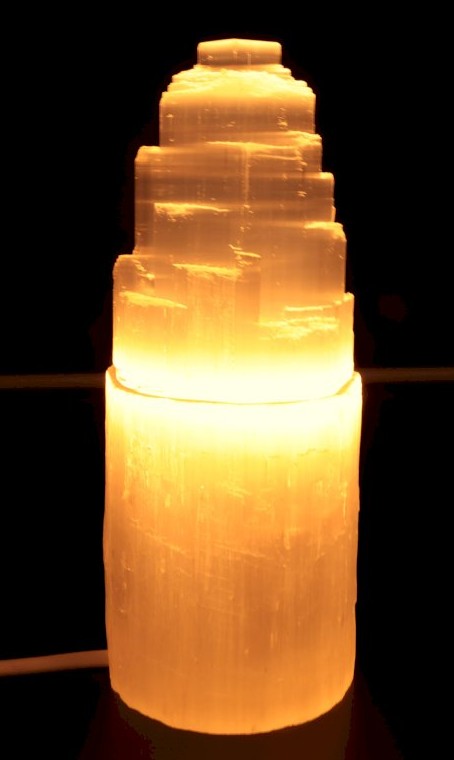 Lámpara Selenita Montaña 20cm