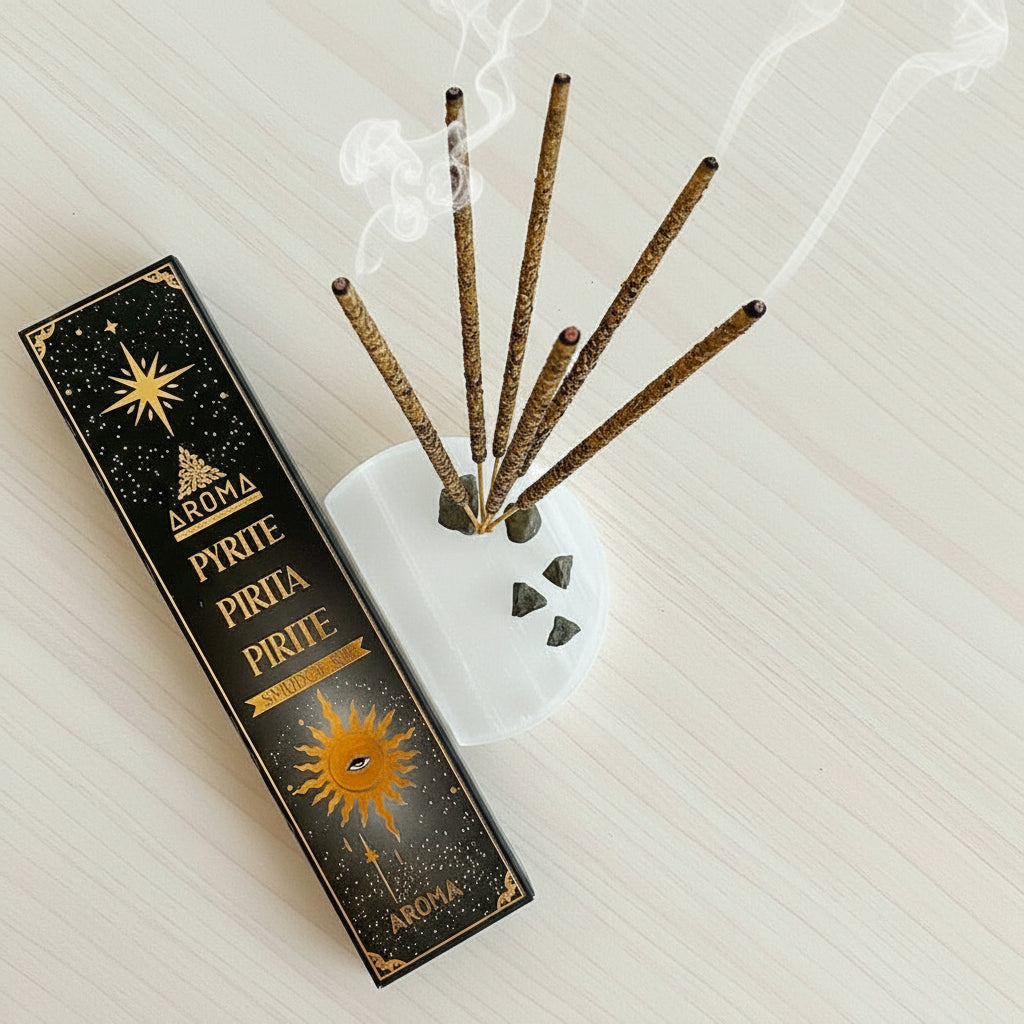 Incienso Crystal Pirita Aroma: Energía y Abundancia Personal