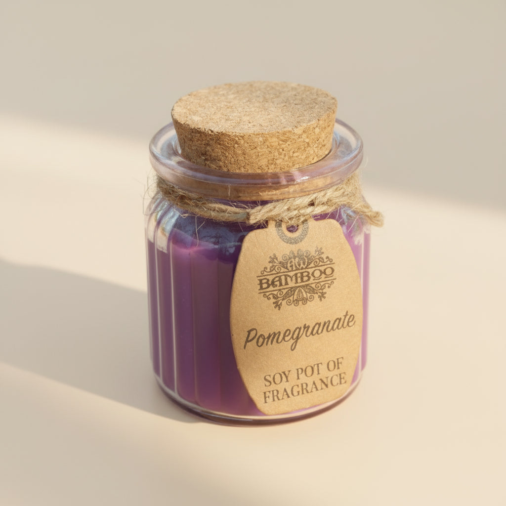 Vela de Cera de Soja natural Tarro Granada