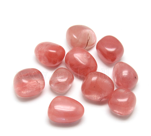 Rodado de Cuarzo Cereza – Piedra Natural para Vitalidad, Amor y Energía Positiva