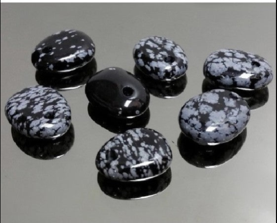 Colgante Caramelito de Obsidiana Nevada – Amuleto para Protección, Enraizamiento y Equilibrio Emocional