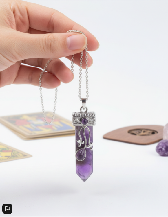 Colgante Punta Amatista | Joya Natural de Energía y Protección