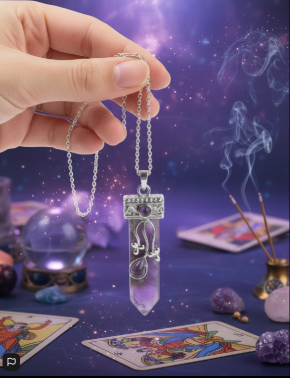 Colgante Punta Amatista | Joya Natural de Energía y Protección