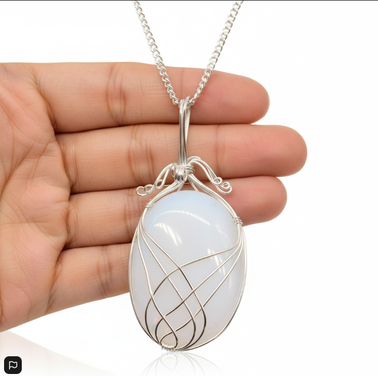 Collar de Opalita – Energía Positiva, Intuición y Armonía Espiritual
