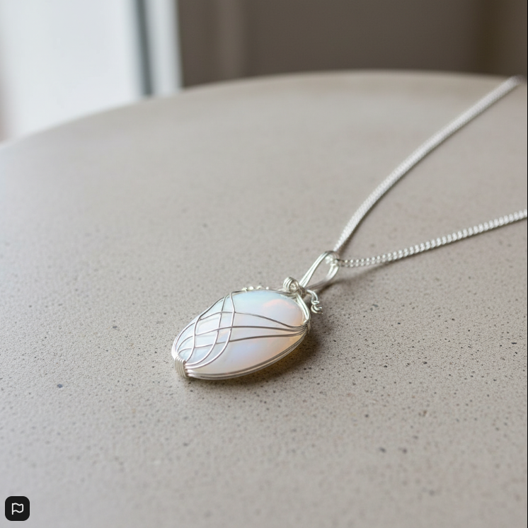 Collar de Opalita – Energía Positiva, Intuición y Armonía Espiritual