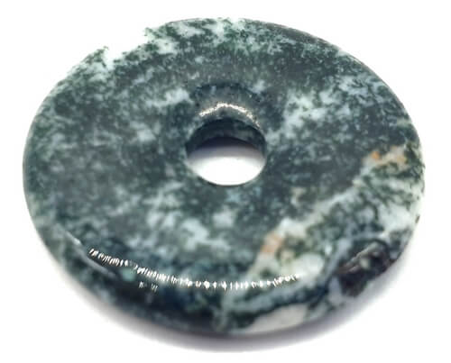 Donut de mineral natural Agata Arbre 3cm