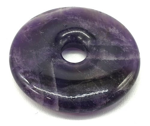 Donut de mineral natural de Amatista 3cm