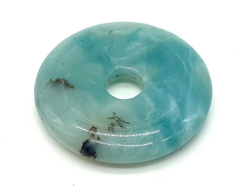 Donut de mineral natural de Amazonita 3cm