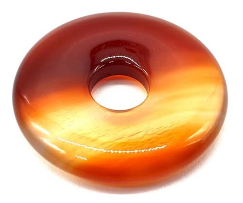 Donut de mineral natural de Cornalina 3cm