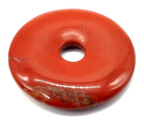 Donut de nineral natural de Jaspe Rojo 3cm