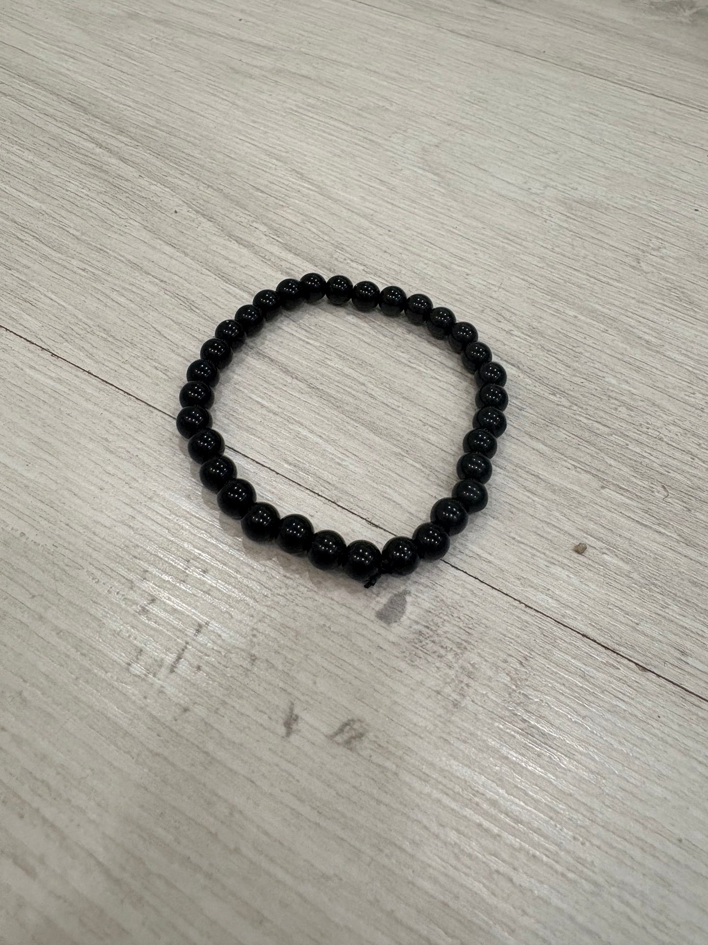 Pulsera de Turmalina Negra 6mm – Protección Energética y Equilibrio Espiritual
