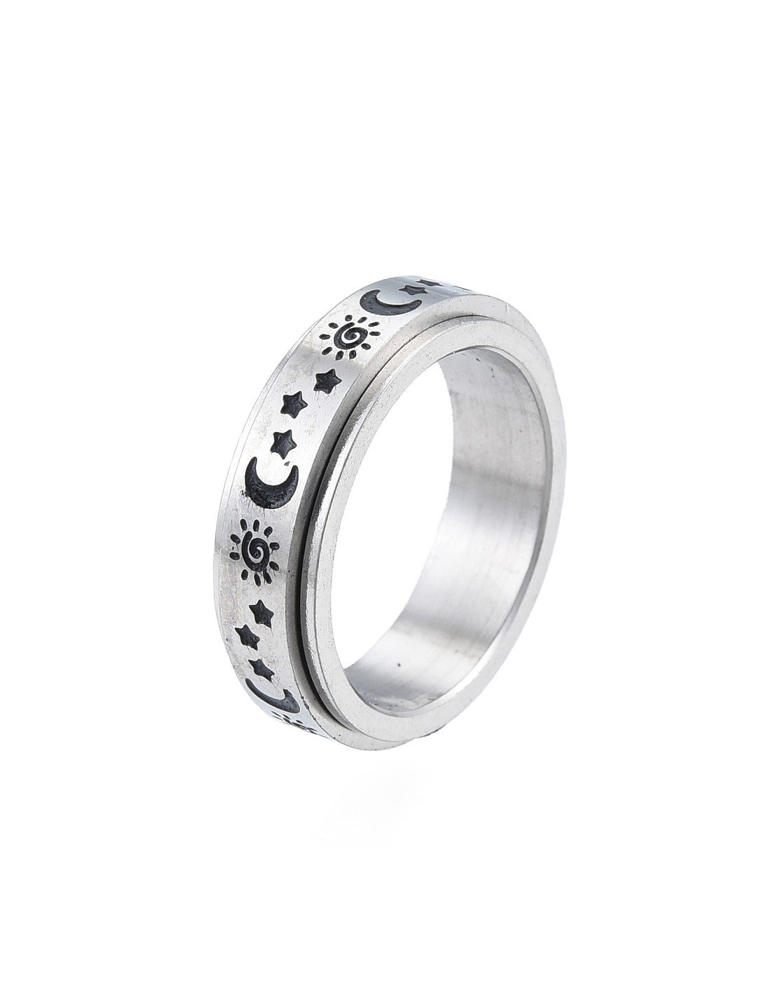 Anillo Antiestrés - Sol, Luna y Estrellas