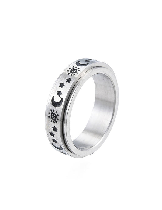 Anillo Antiestrés - Sol, Luna y Estrellas