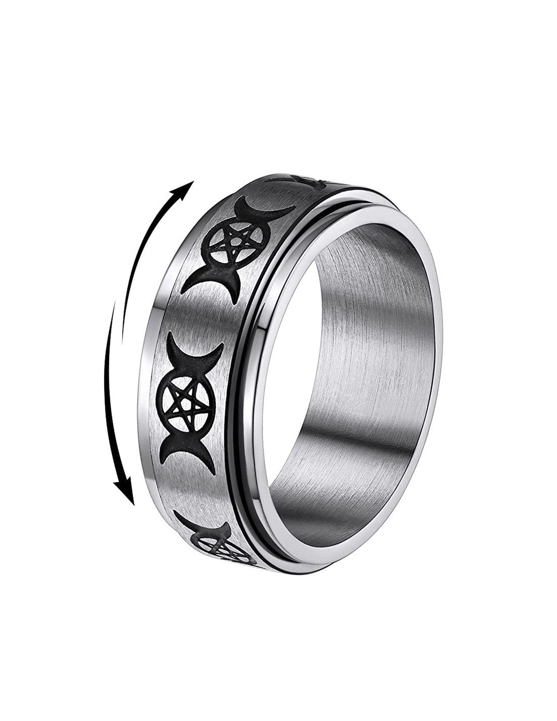 Anillo Antiestrés Triple Luna