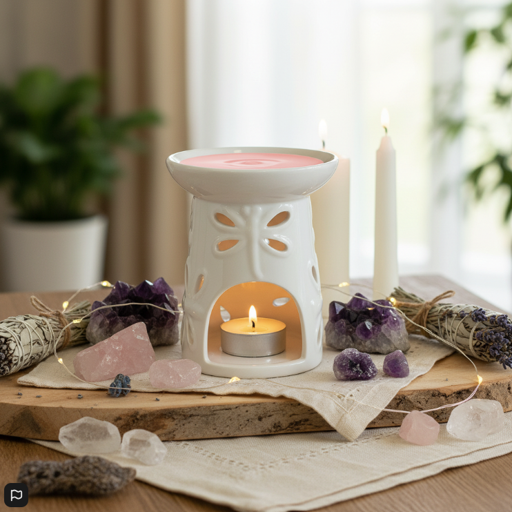 Quemador de Aceite Clásico Libélula – Aromaterapia y Decoración Espiritual