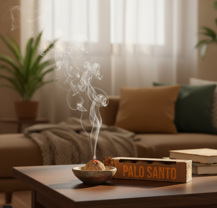 Caja de Incienso x4 Bombitas de Palo Santo – Limpieza Energética y Aromaterapia Natural