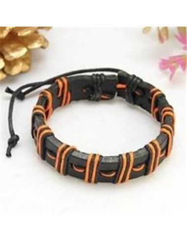 Pulsera Naranja y Negra