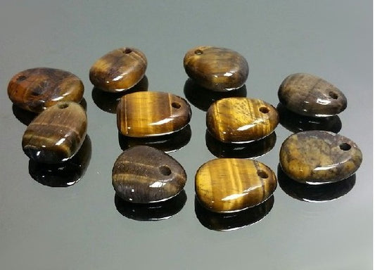 Colgante caramelito agujero frontal ojo tigre