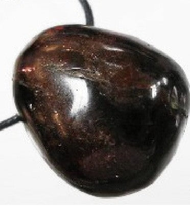 Colgante caramelito granate