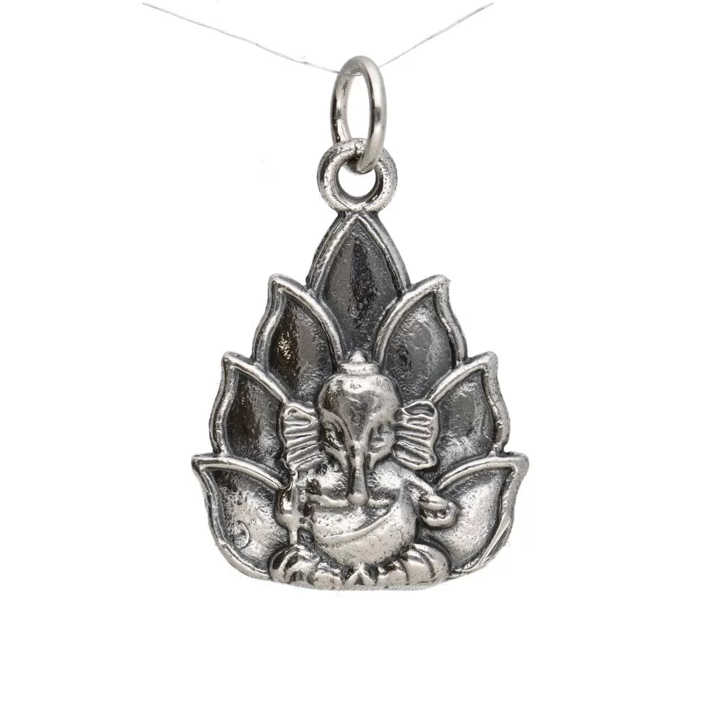 Colgante Ganesha en Plata de Ley 925 | Amuleto de Protección y Prosperidad