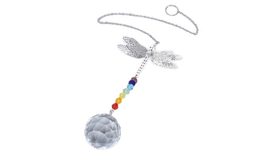 Atrapasol de cristal feng shuil, Libélula