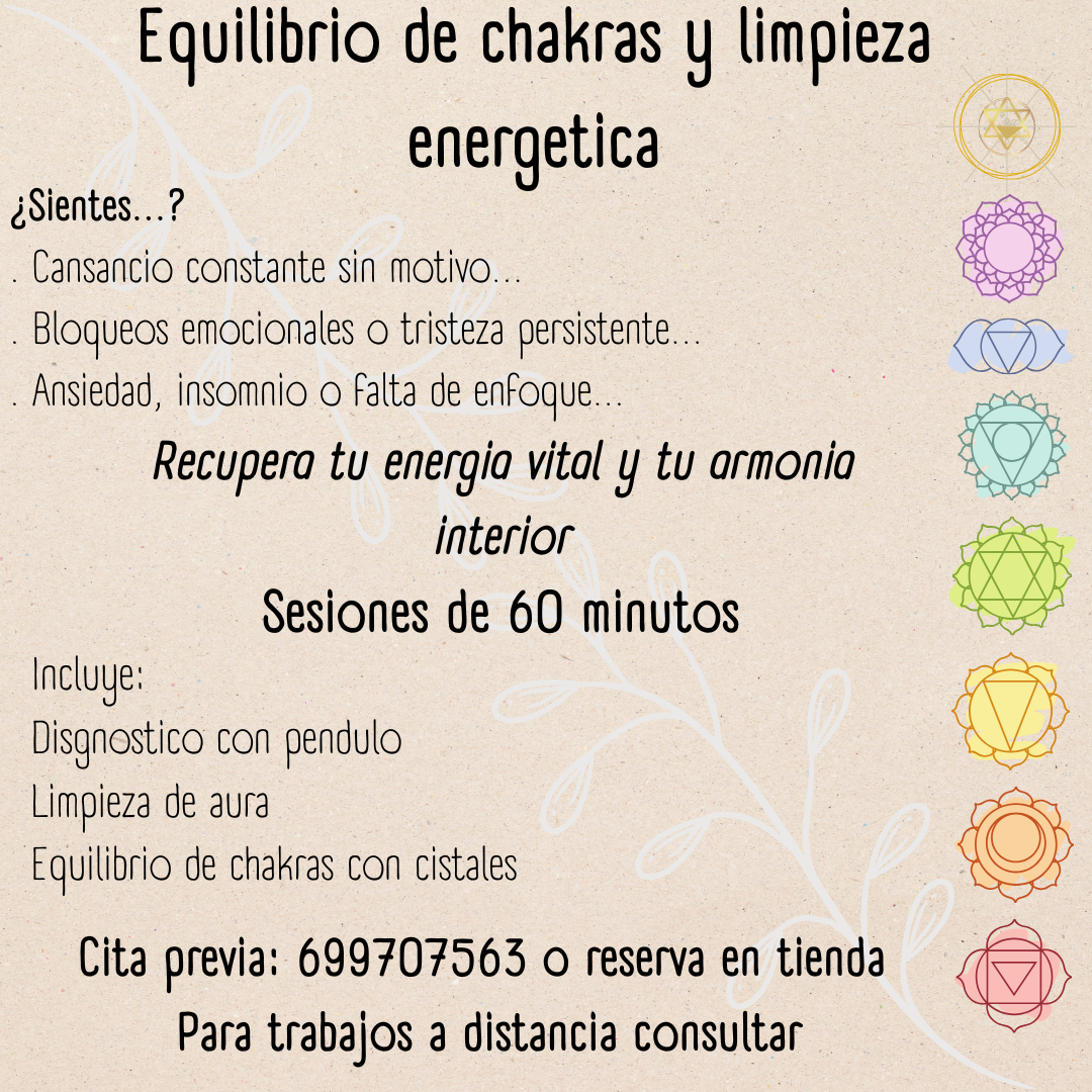 Equilibrio de chakras y limpieza energética