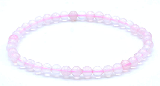 Pulsera Cuarzo Rosa Perles 4mm