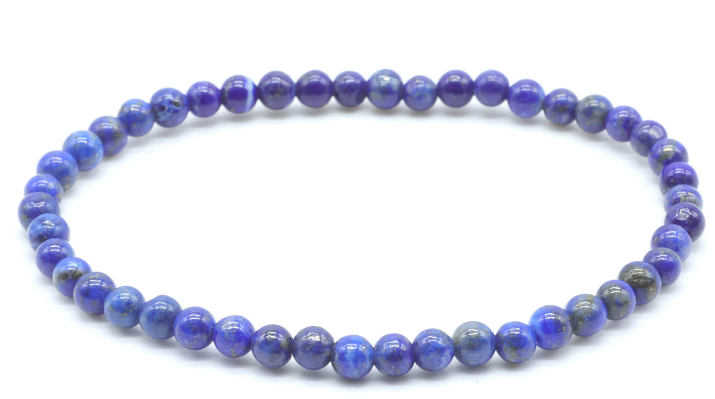 Pulsera Lapislázuli 'AA' perlas 4mm