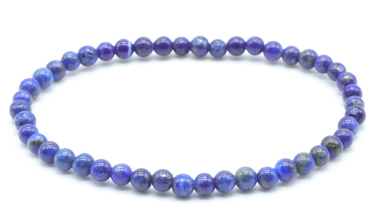Pulsera Lapislázuli 'AA' perlas 4mm
