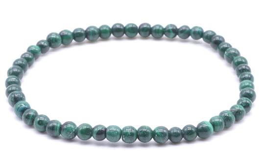 Pulsera Malaquita 'AA' perlas 4mm