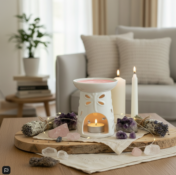 Quemador de Aceite Clásico Libélula – Aromaterapia y Decoración Espiritual